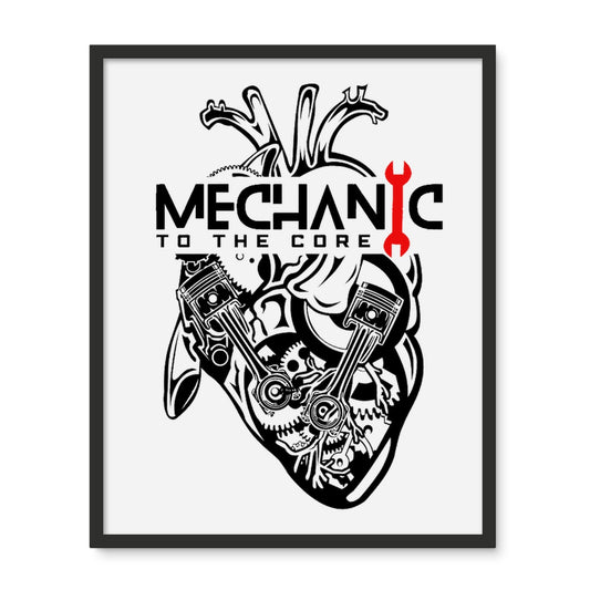 Mechanic to the Core Framed Photo Tile