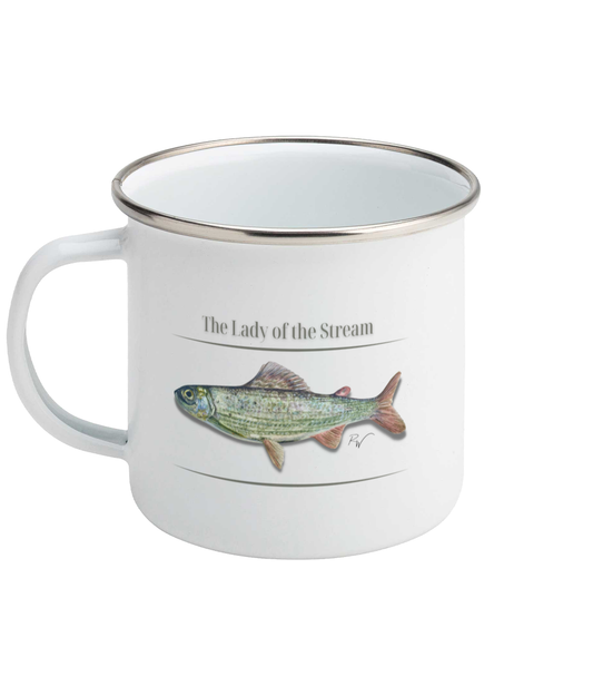 Enamel Mug Lady of the Stream