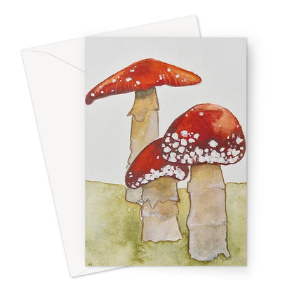 Little Red Hoods Greeting Card