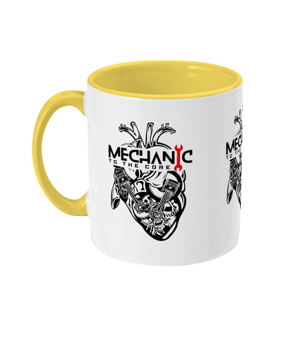 Two Toned Mug Mechanic to the Core Enamel Mug