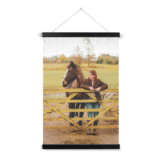 Lucy & Ebony_Canvas Fine Art Print with Hanger