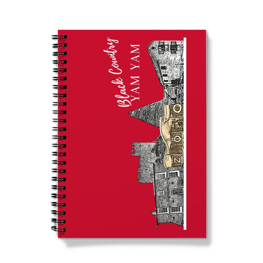 Black County Yam Yam Furnace Red Notebook