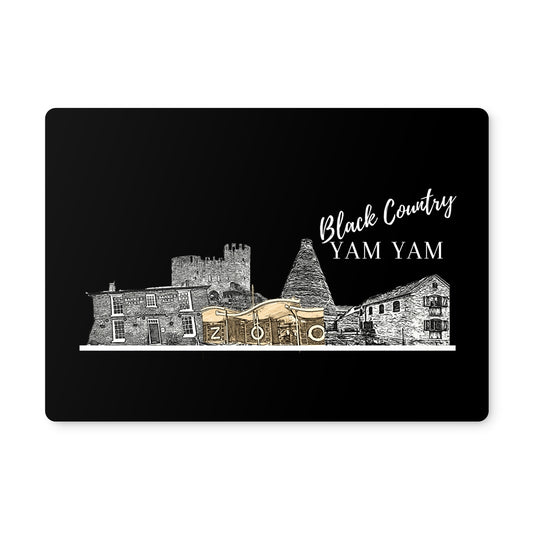 Black Country Yam Yam Coal Black Placemat