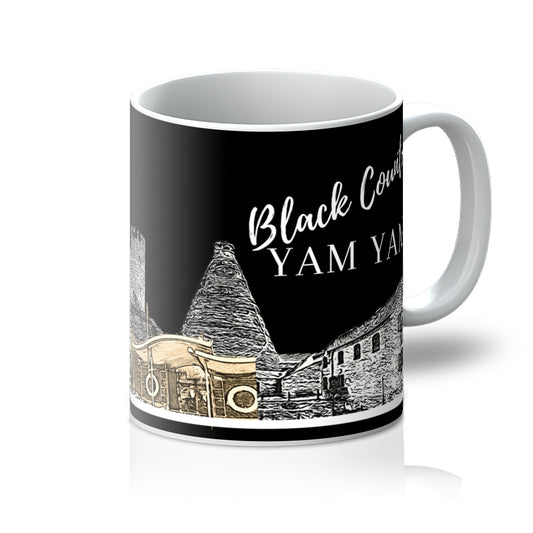 Black Country Yam Yam Coal Black Mug