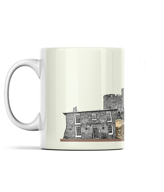 Black Country Yam Yam Mug in Crystal White