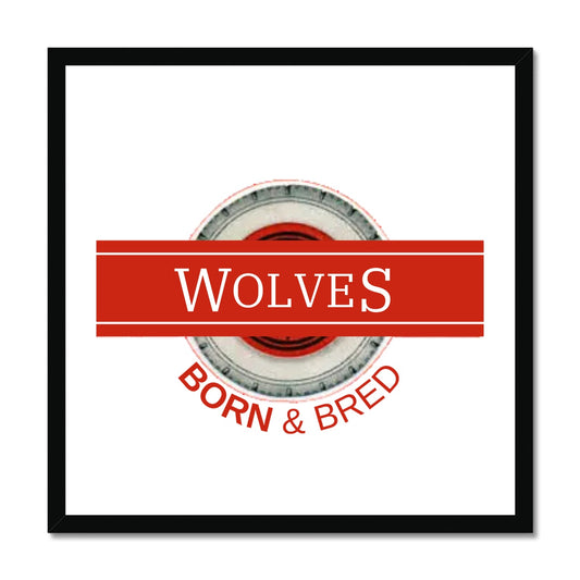 Wolves Born & Bred Budget Framed Poster