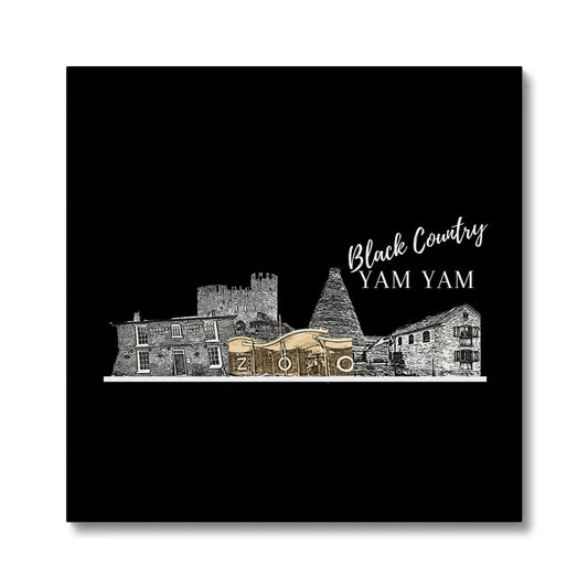 Black Country Yam Yam Coal Black Canvas