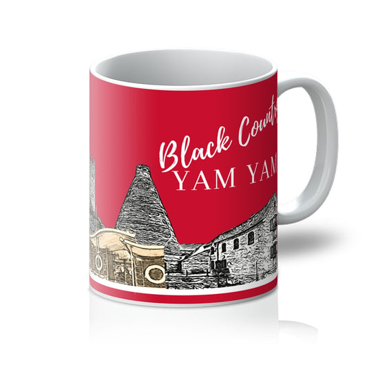 Black Country Yam Yam Furnace Red Mug