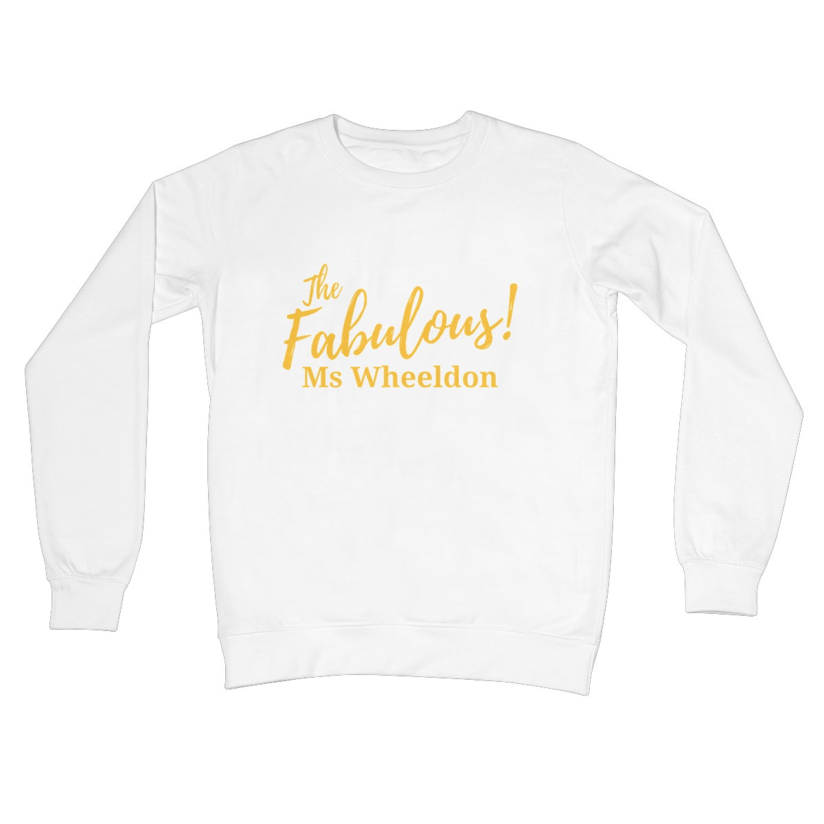 Personalise Your Shirt! Crew Neck Sweatshirt