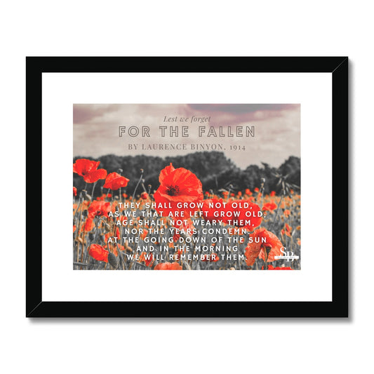 For The Fallen Framed & Mounted Print