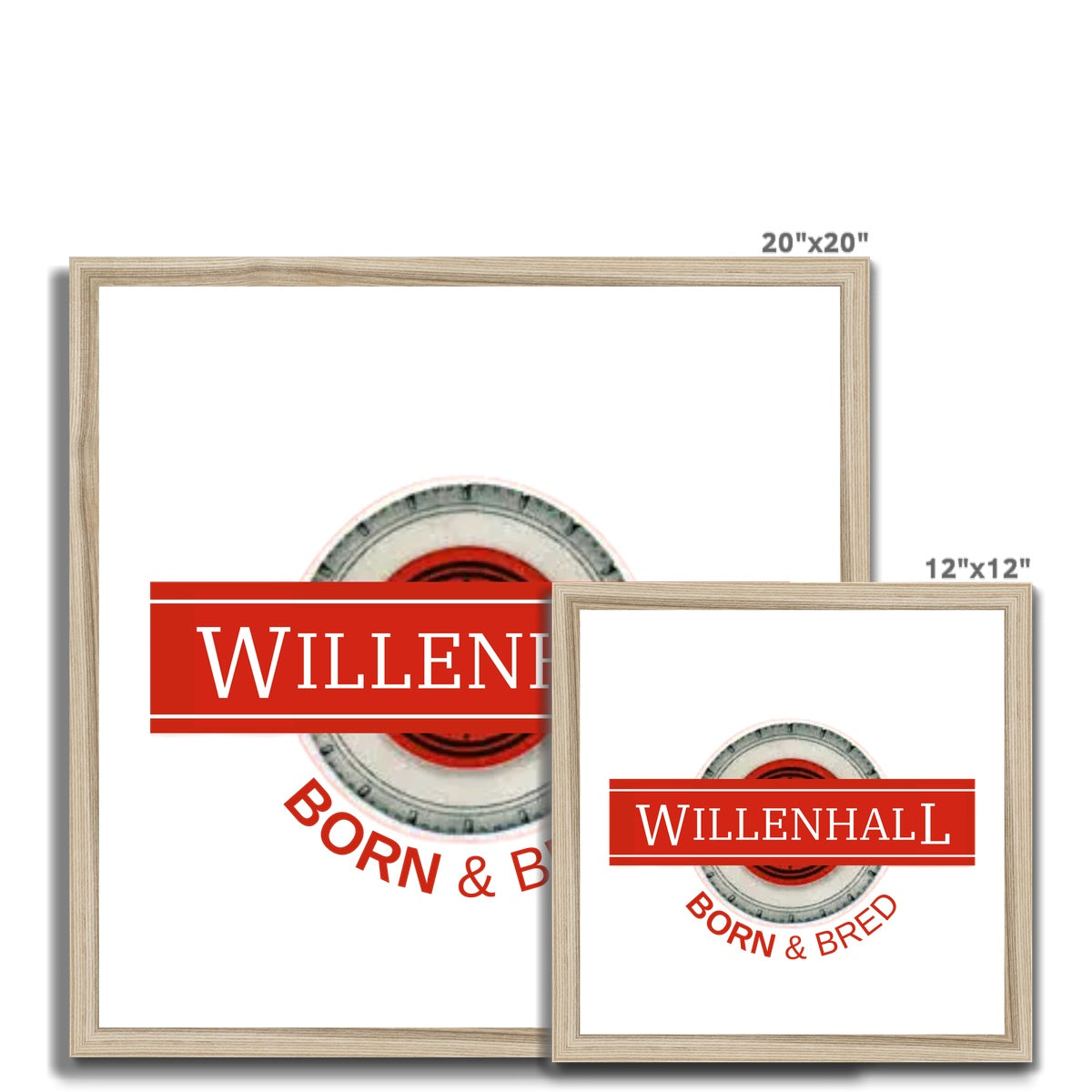 Willenhall BORN & BRED Budget Framed Poster