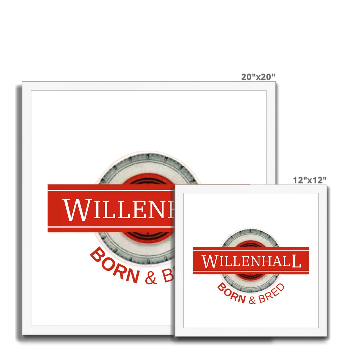 Willenhall BORN & BRED Budget Framed Poster