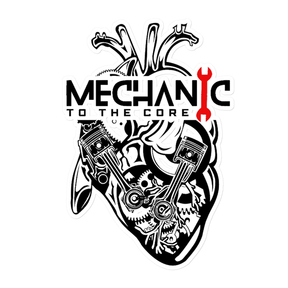 Mechanic to the Core Sticker